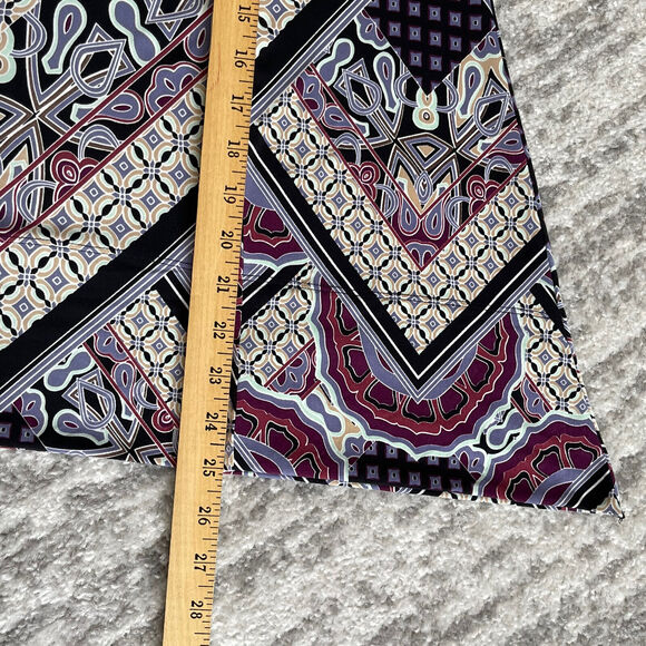 Soma Intimates‎ Top Women Size S Multicolor Geometric Boho Raglan 3/4 Sleeve - Picture 8 of 10